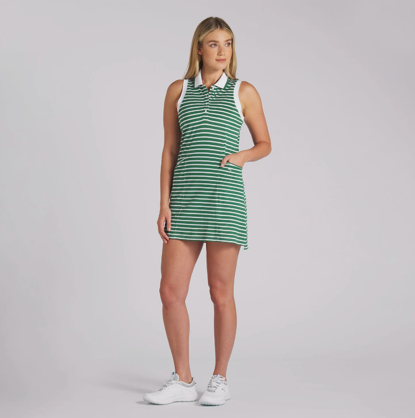 Puma Women's Everyday Stripe Pique Golf Dress Shop Team Golf Puma Women's Everyday Stripe Pique Golf Dress Shop Team Golf