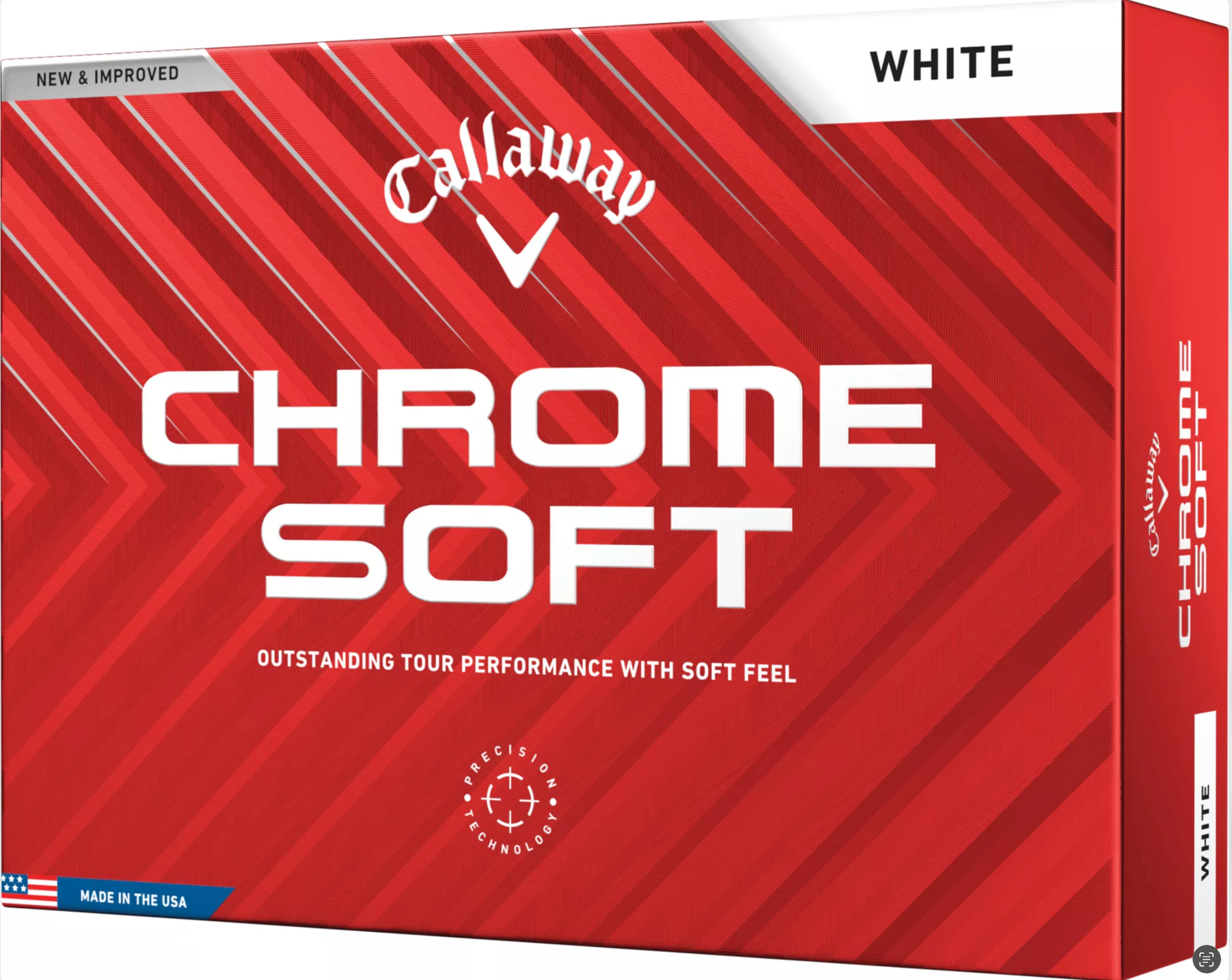 未使用品Callaway CHROME SOFT 1ダース白 キャロウェイ（Callaway） クロムソフトトゥルトラック USA