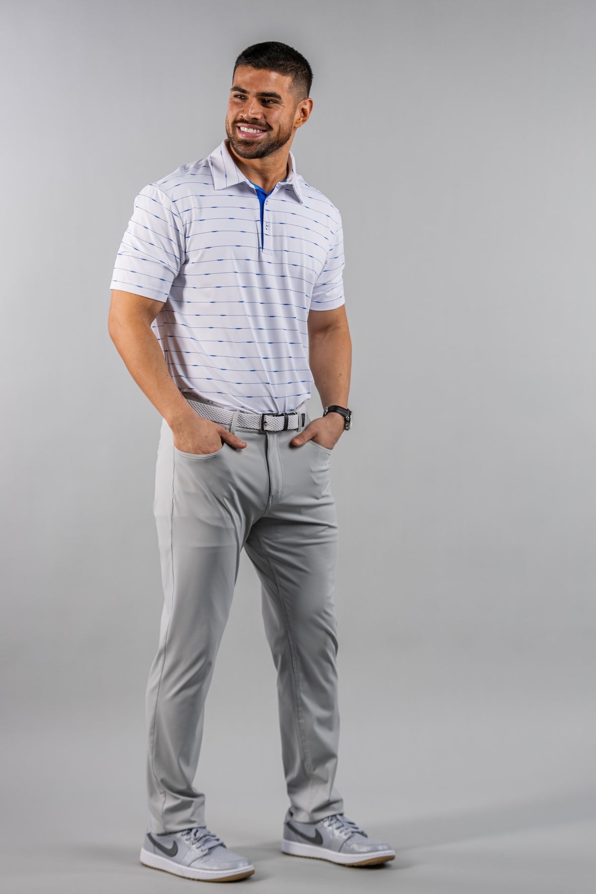 Scales Mens Rigging Stripe Polo