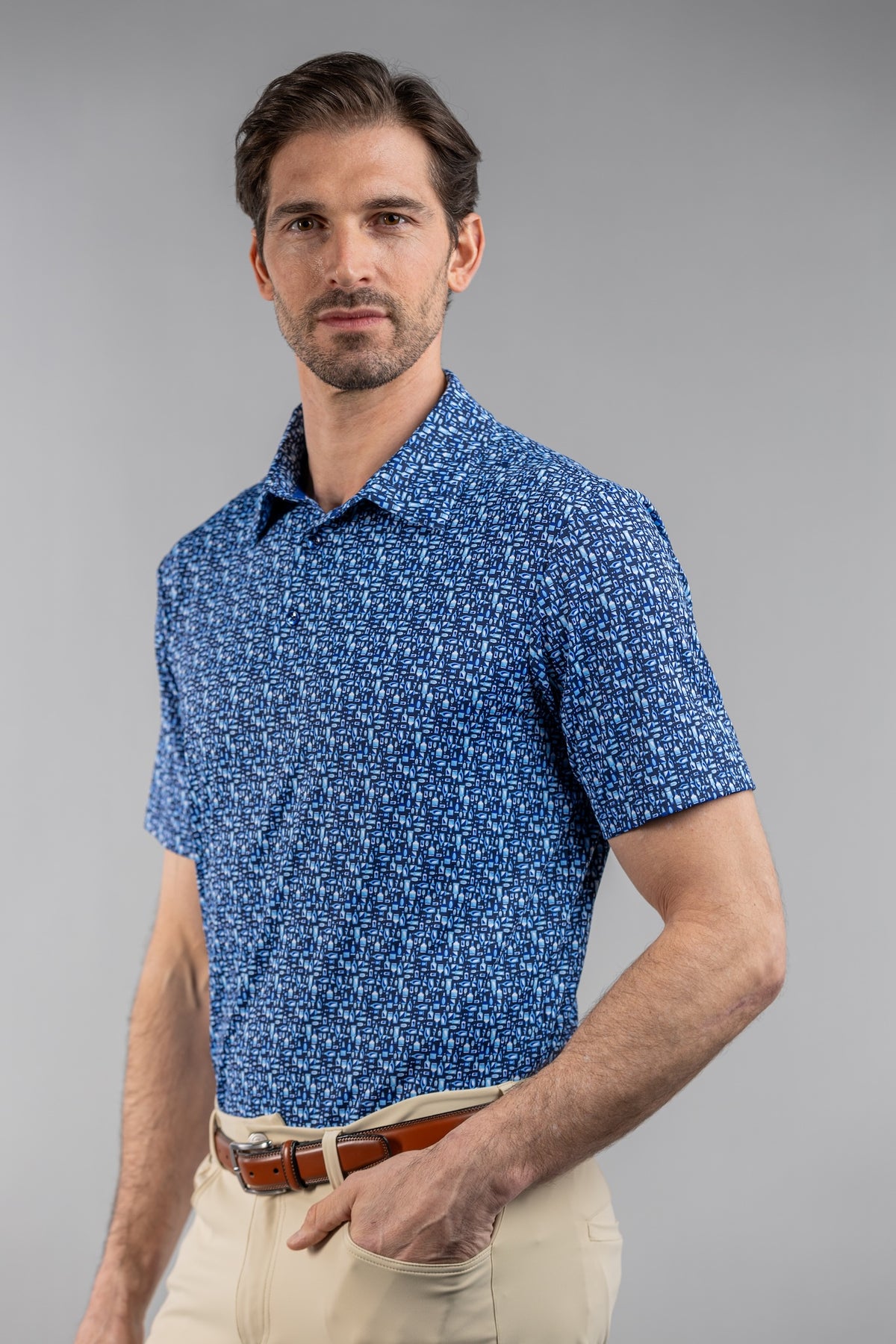 Scales Mens Bottles Up Polo