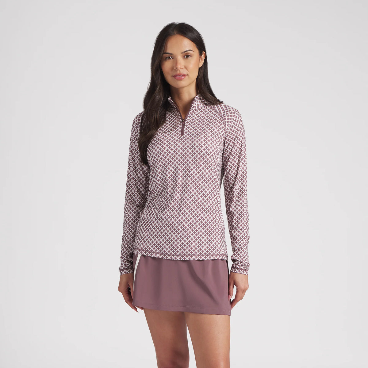 Puma Women's UV Club Print Golf 1/4 Zip