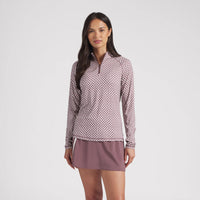 Puma Women's UV Club Print Golf 1/4 Zip