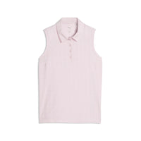 Puma Women's Plaid Knit Sleeveless Golf Polo