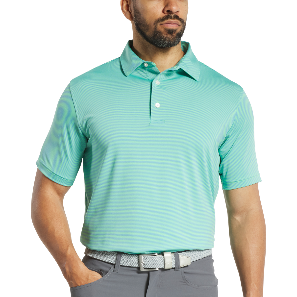 FootJoy MicroFeeder Stripe Polo