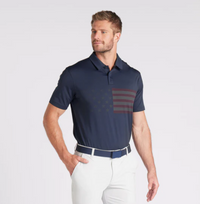 Puma Volition Stars & Bars Golf Polo