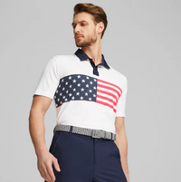 Puma Volition Stars & Bars Golf Polo