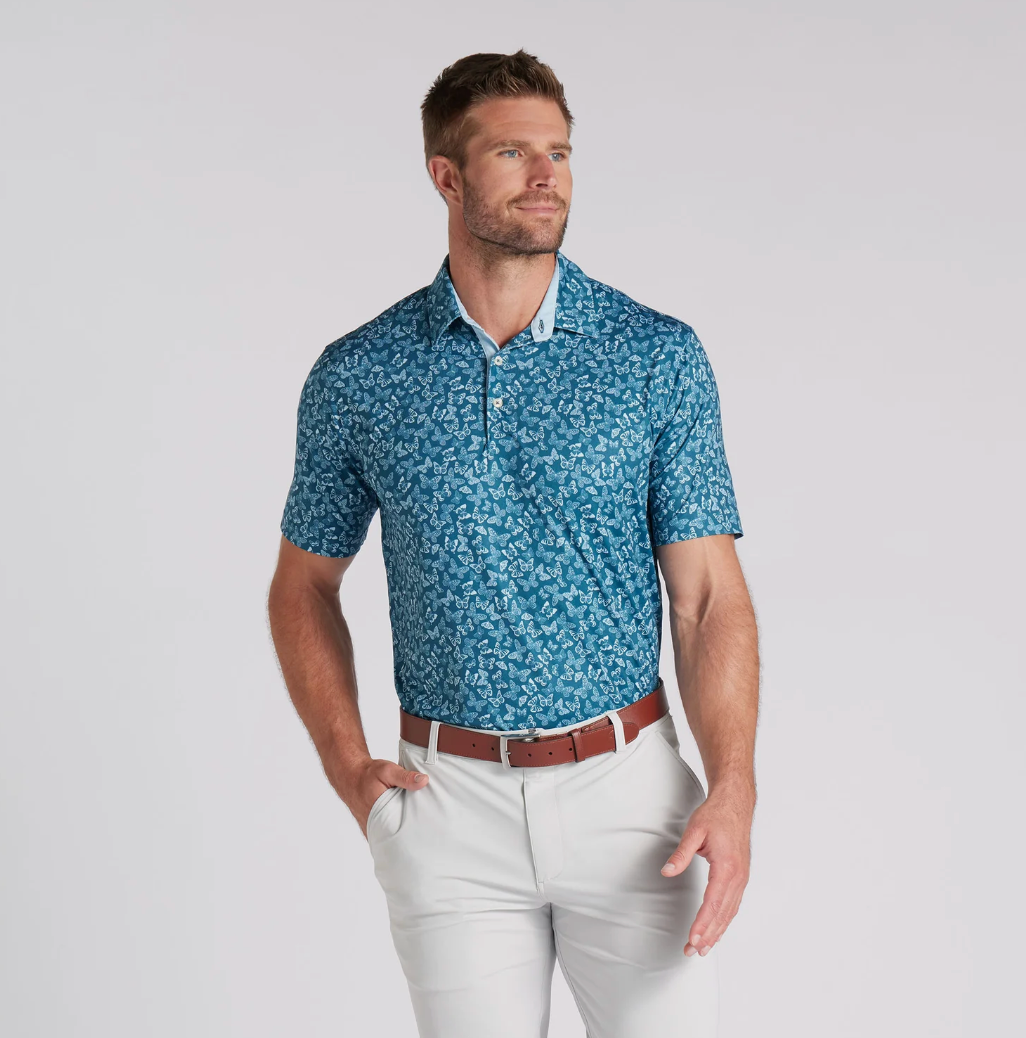 Puma CLOUDSPUN Butterflies Golf Polo