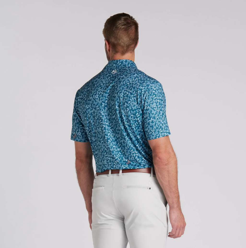 Puma CLOUDSPUN Butterflies Golf Polo