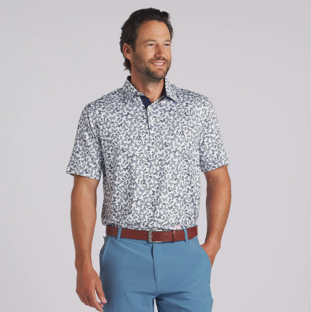 Puma CLOUDSPUN Butterflies Golf Polo