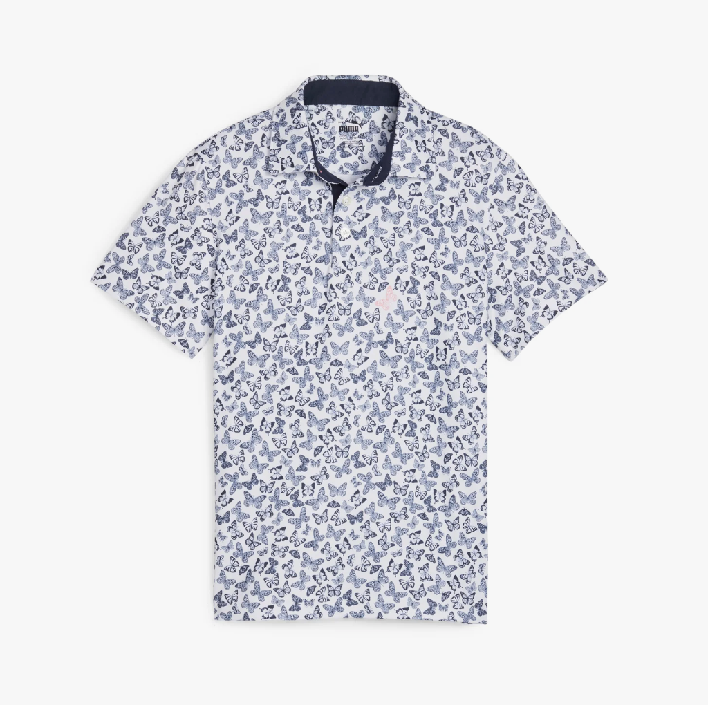 Puma Boy's CLOUDSPUN Butterflies Golf Polo