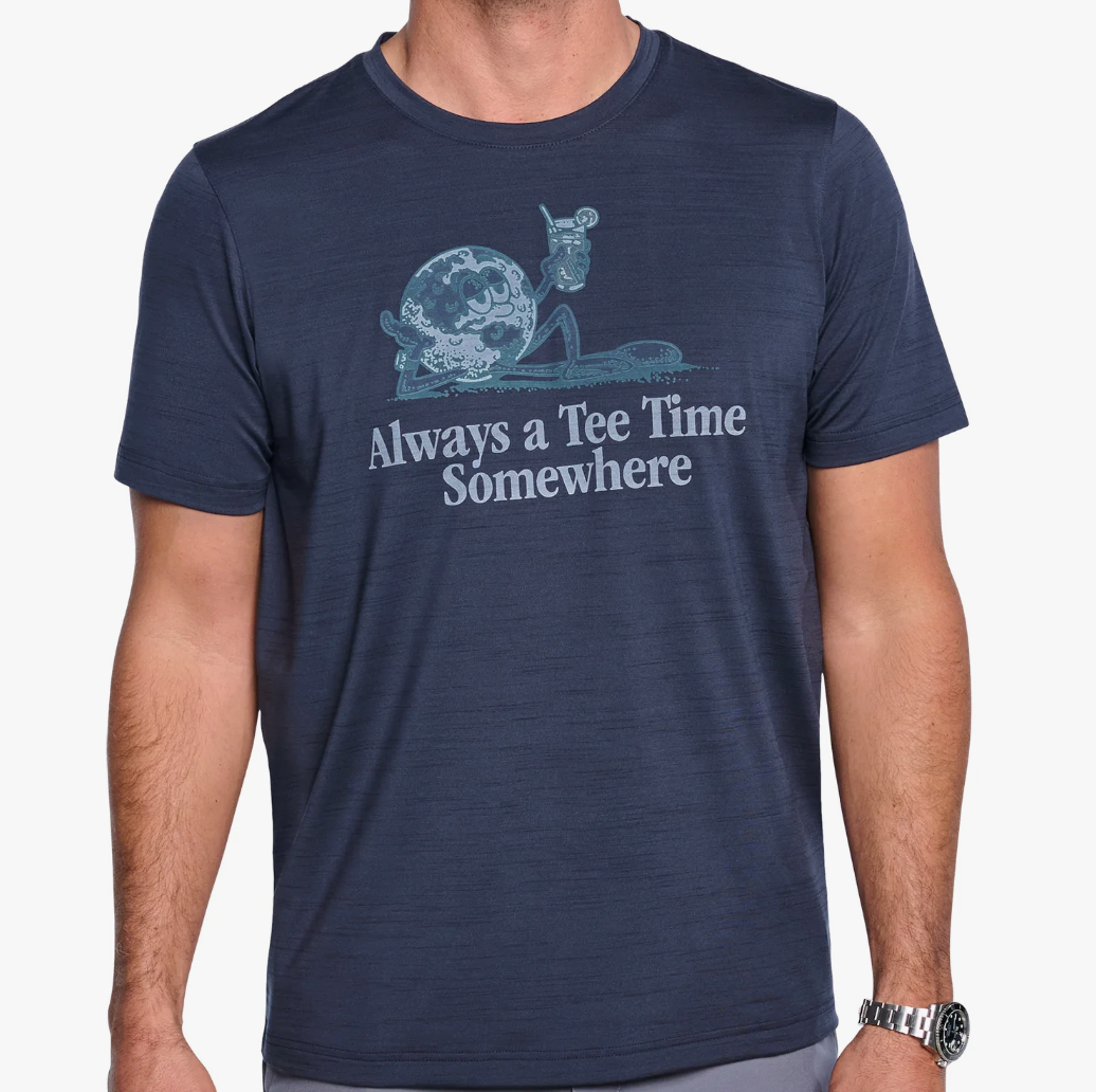 Puma CLOUDSPUN Tee Time Somewhere Performance T-Shirt