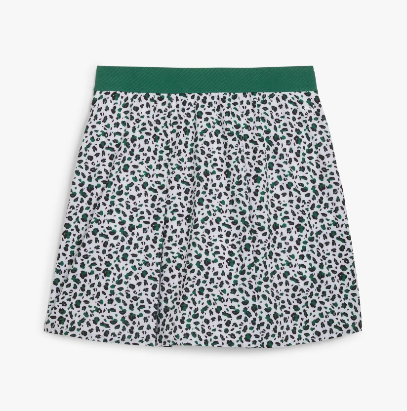 Puma Women's Pleated Leopard Golf Skirt