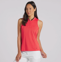 Puma Women's Range Pique Sleeveless Golf Polo