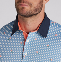 Puma Pique Gingham Golf Polo