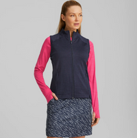 Puma Women's CLOUDSPUN Heather Full Zip Golf Vest