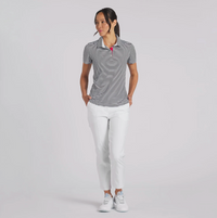 Puma Women's Volition Pique Stripe Golf Polo