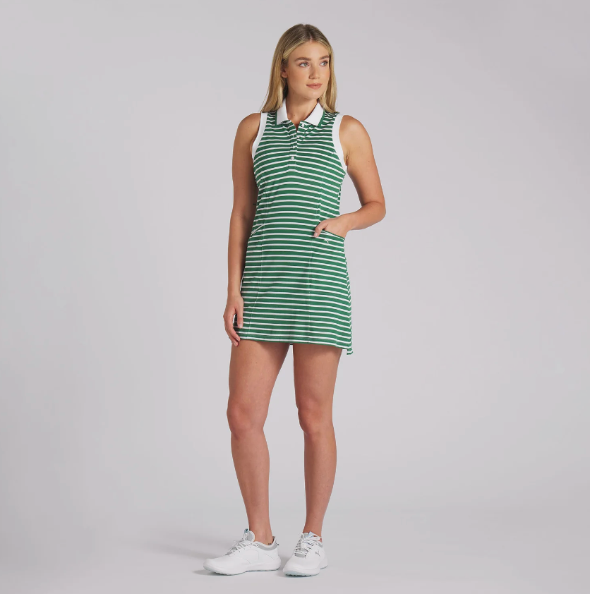 Puma Women's Everyday Stripe Pique Golf Dress