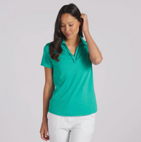 Puma Women's CLOUDSPUN Piped Golf Polo