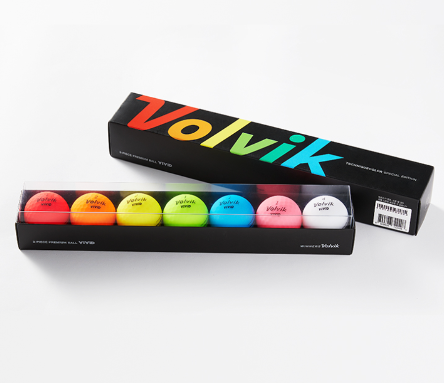 Volvik Vivid Rainbow Pack Golf Ball