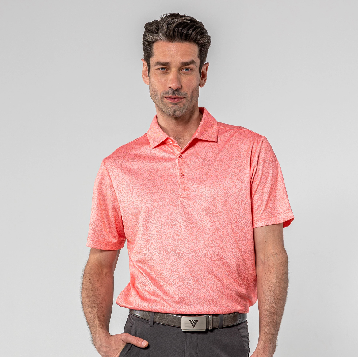 Level Wear Mens Graph Polo