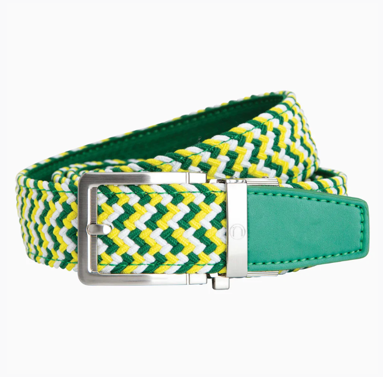 mens colored golf belts