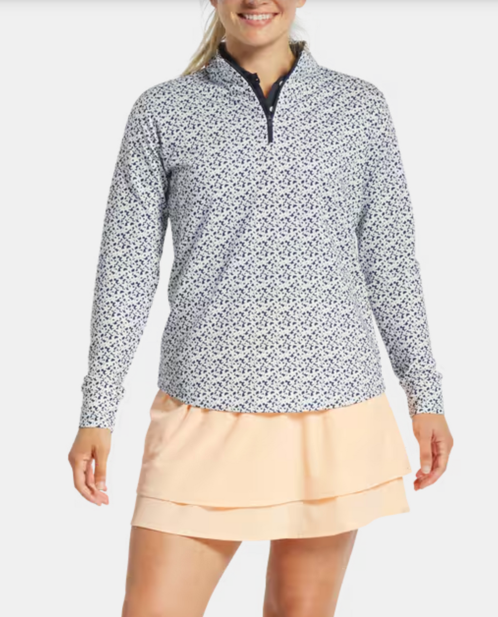 Footjoy Womens 1/4 Zip Floral Midlayer – Shop Team Golf