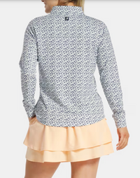 Footjoy Womens 1/4 Zip Floral Midlayer