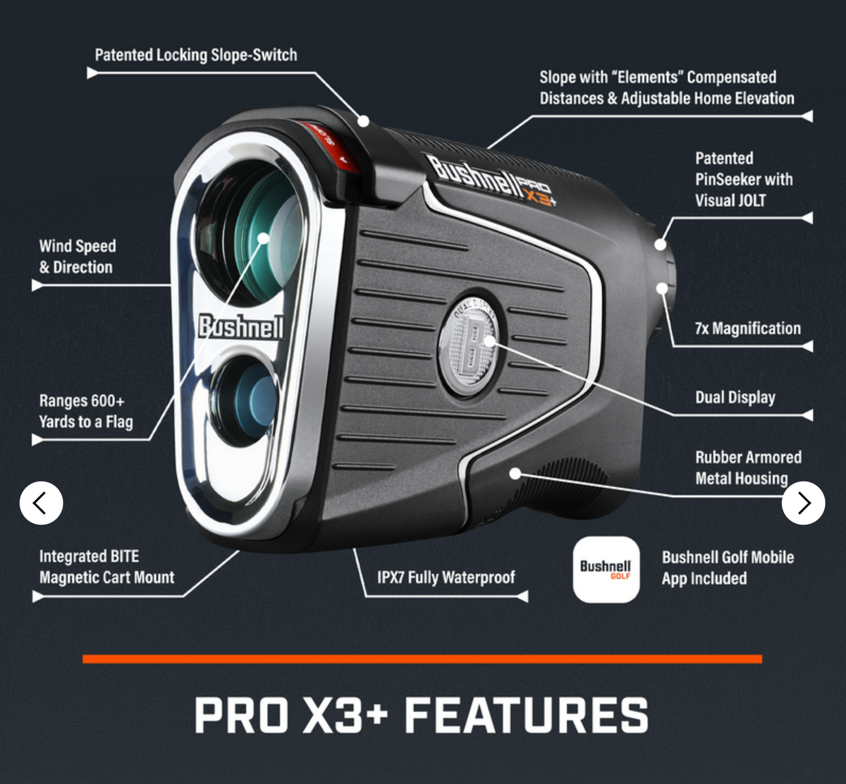 Bushnell Golf Pro X3+ Link