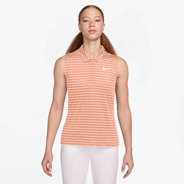 Nike Victory Women's Dri-FIT Sleeveless Striped Golf Polo