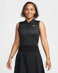 Nike Victory Women's Dri-FIT Sleeveless Striped Golf Polo