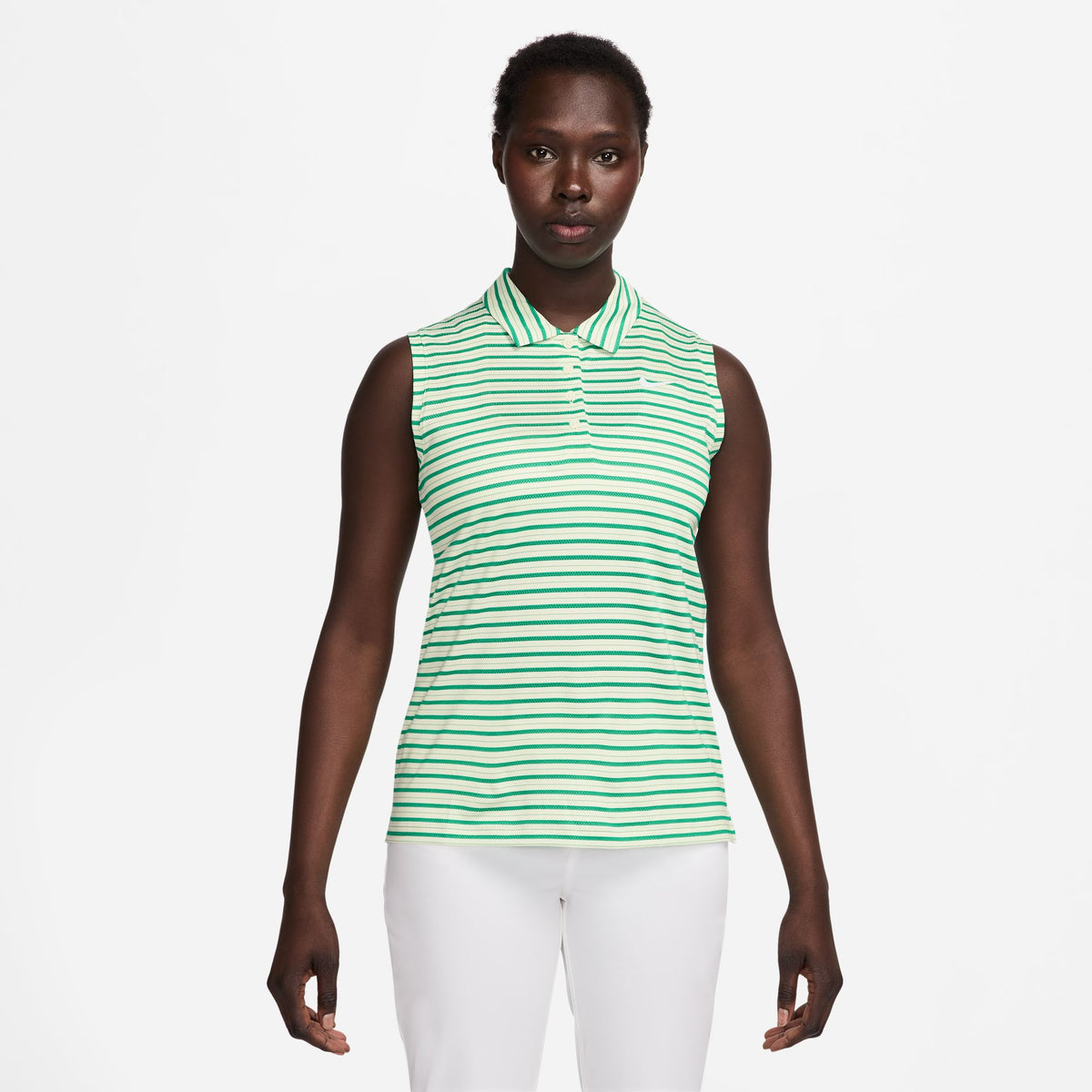 Nike Victory Women's Dri-FIT Sleeveless Striped Golf Polo