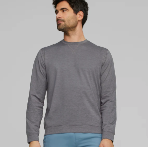 Puma CLOUDSPUN Heather Golf Crew Sweatshirt